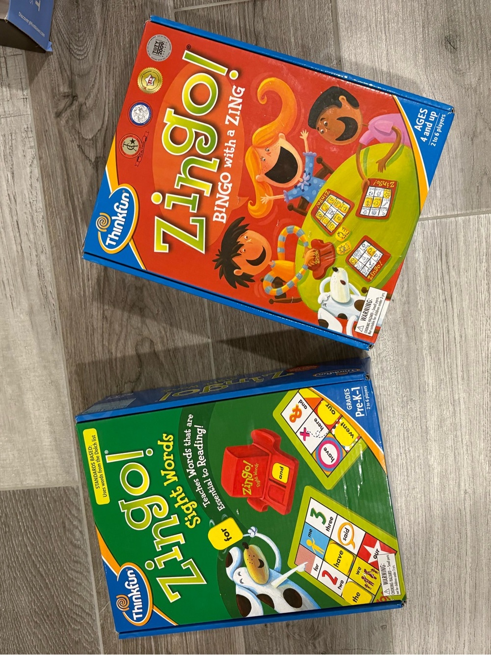 Zingo! Bingo and Sight Words Kids Game Bundle